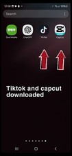 UNLOCKED 128 GB Samsung S22 ultra black TIKTOK and CAPCUT downloaded