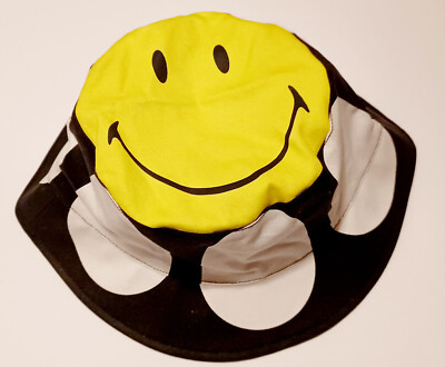?HOST PICK?Smiley x By Samii Ryan Caution Smiles Cotton Bucket Hat, Blk/Pnk, NWT BSR Smiley X Sami Ryan Bucket Hat Black / Pink Flower  main image 3