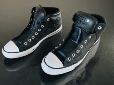 Converse Chuck Taylor All Star leather high tops, US Mens 11, 149426C, near mint