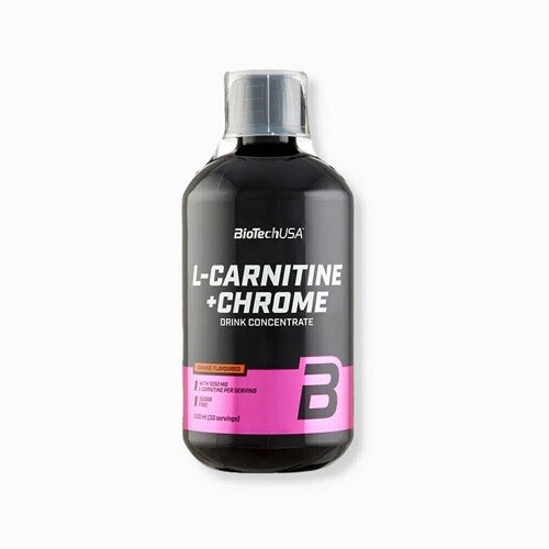 l carnitine chromium Biotech USA L-Carnitine + Chrome 500ml Weight Loss Fat Burner Added Vitamin  B5