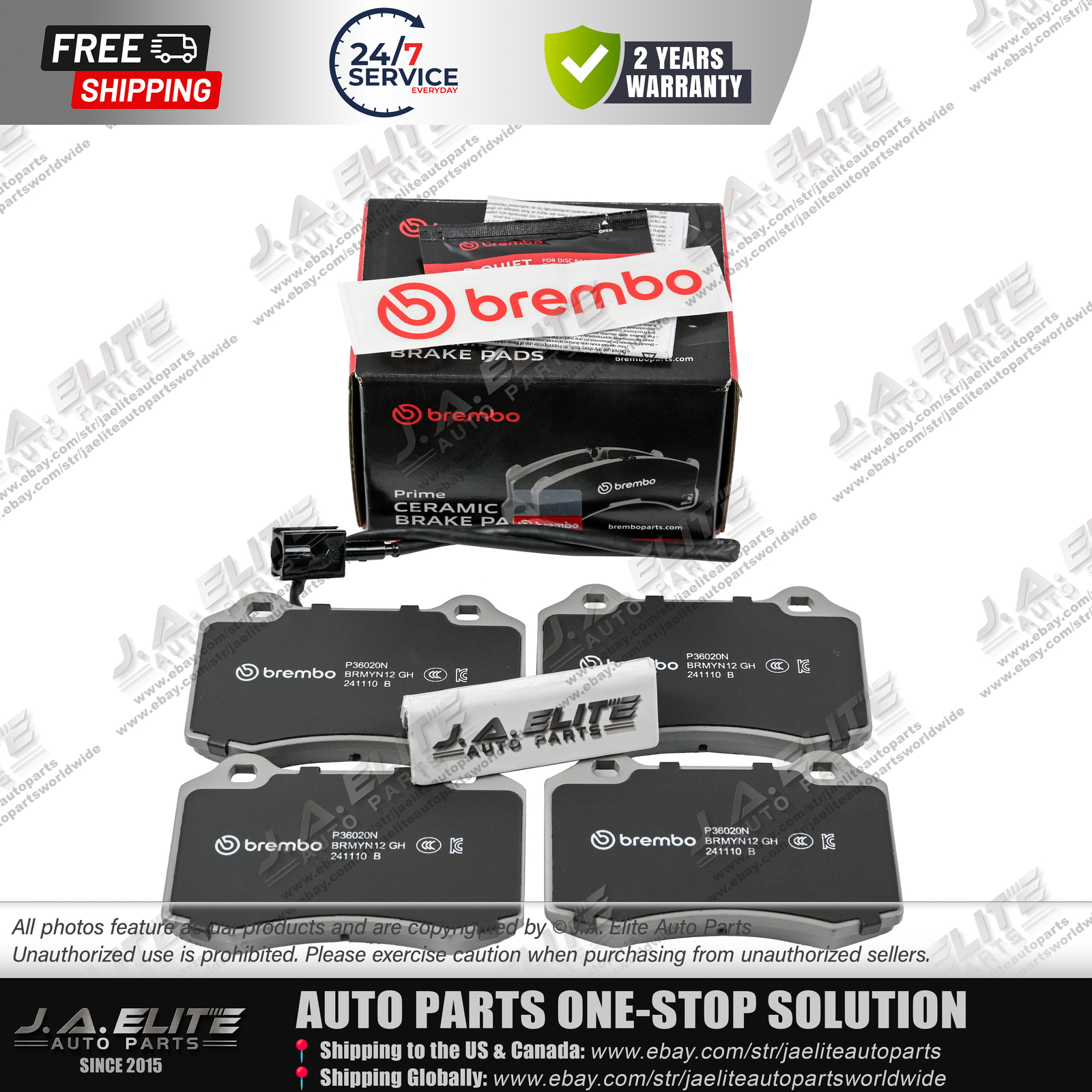 For Maserati Rear Brake Pads ⭐ Compatible Replacement Quieter/Low Dust