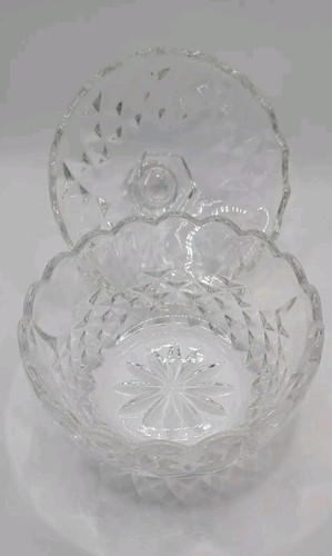 Blarney Crystal Covered Round Dish Vintage 1989 24% Lead Crystal - Picture 3 of 8