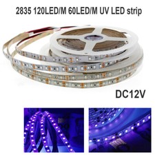 5M 300led/600led 3528 UV Ultraviolet Purple led strip 395nm 120LED/M DC12V