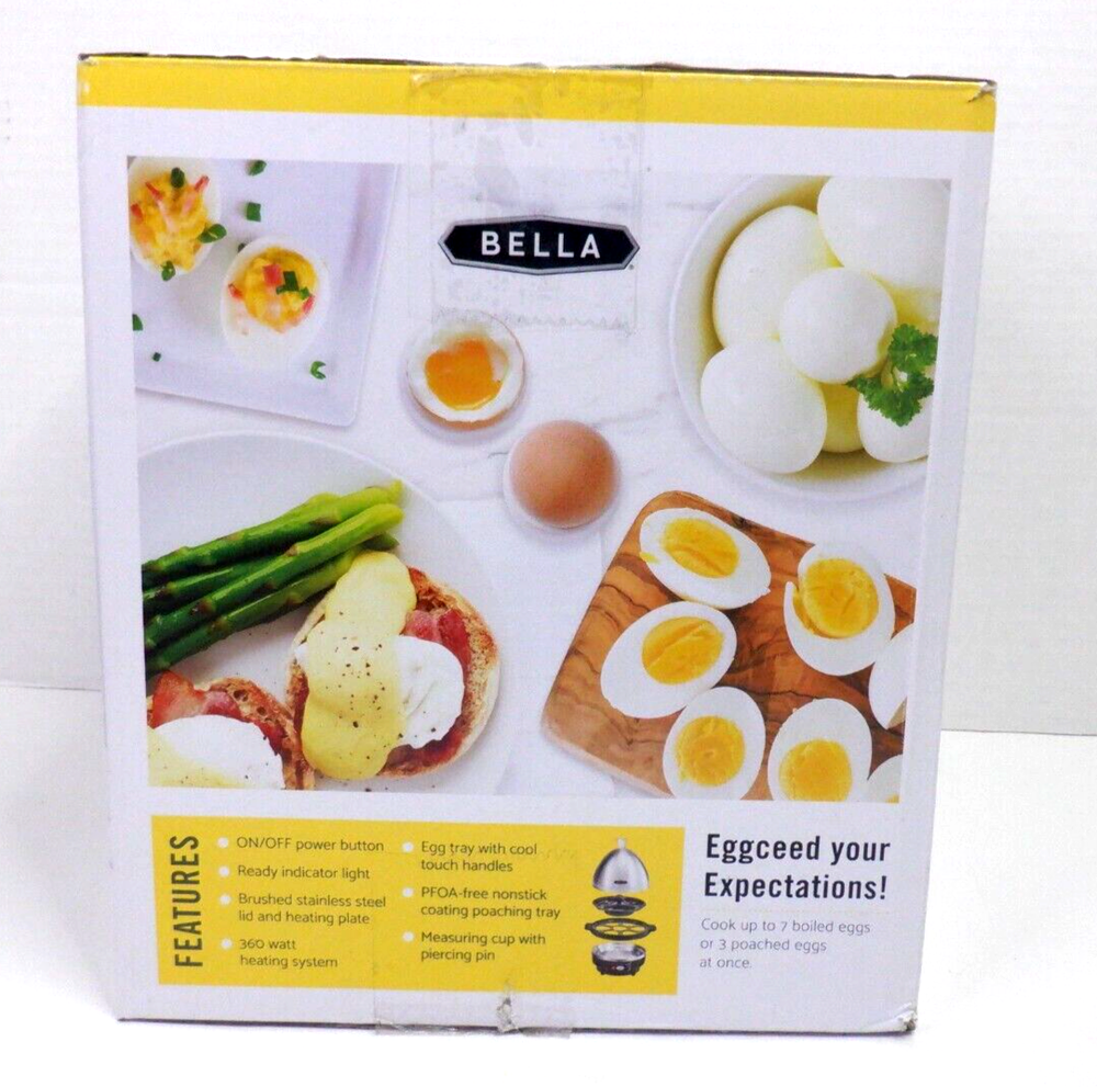 Bella Rapid Egg Cooker Steamer Poacher for 7 Boiled Eggs Bella Rapid Egg Cooker Steamer Poacher for 7 Boiled Eggs