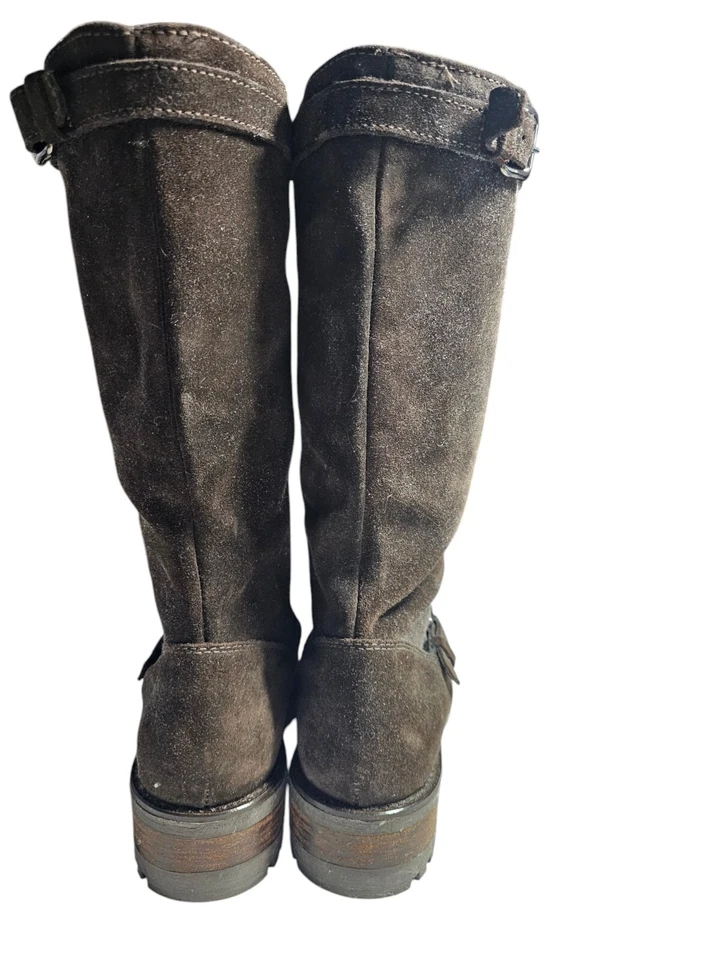 La Canadienne Womens Boots Size 7 Brown Suede Collen Waterproof Lug Sole Outdoor - Image 4 of 4