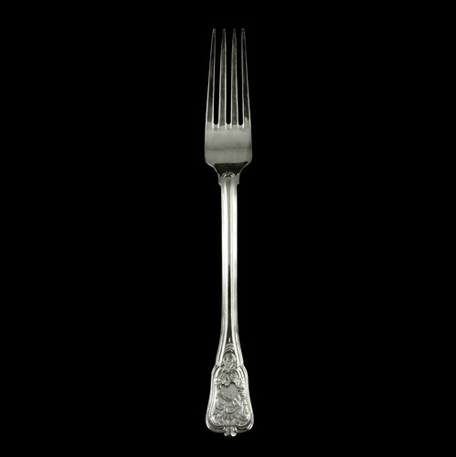 Georg Jensen Silverplate Child's Fork 082 - Rosenborg - NEW - Picture 3 of 3