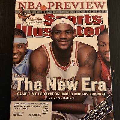 LeBron James/Chris Paul/D-Wade/Melo 10/23/06 Sports Illustrated NBA  Preview!