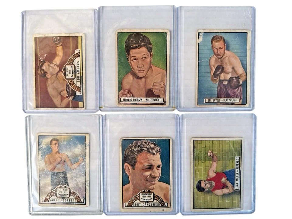 1951 Topps Ringside Vintage Lot 22 Boxing Cards Graham-Tunney-Sullivan-Corbett - Image 3 of 4