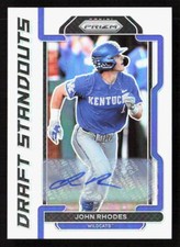 2021 Panini Prizm Draft Picks John Rhodes Draft Standouts Silver Auto #DS-JR