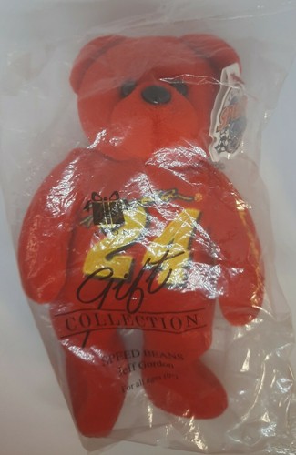 ☆ NEW Jeff Gordon 24 2002 Avon Red Bear Beanie Speed.Plush Beanie Bear F/S - Picture 3 of 3