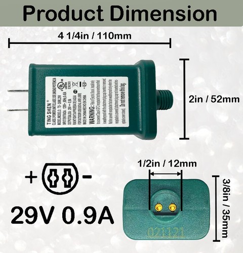 Ting Shen TS-26WL29V LED Transformer DC 29V 0.9A Power Supply for Xmas Lights - Picture 5 of 8