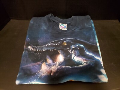 Vintage 90s Liquid Blue Star Wars Ep. 1 Tie Dye Shirt Naboo Abyss 2-Sided Men XL