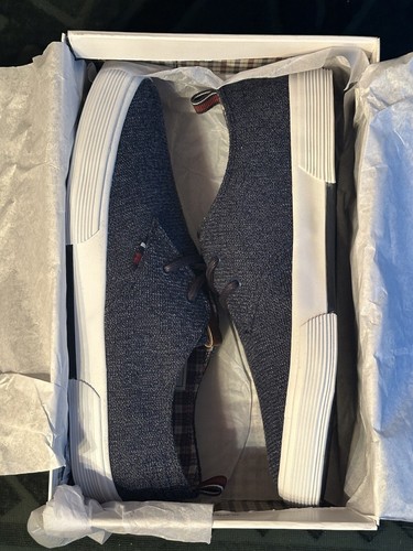 Ben Sherman Men's Bristol Oxford Sneakers - Navy Textile New With Box Size 9 - Picture 8 of 10
