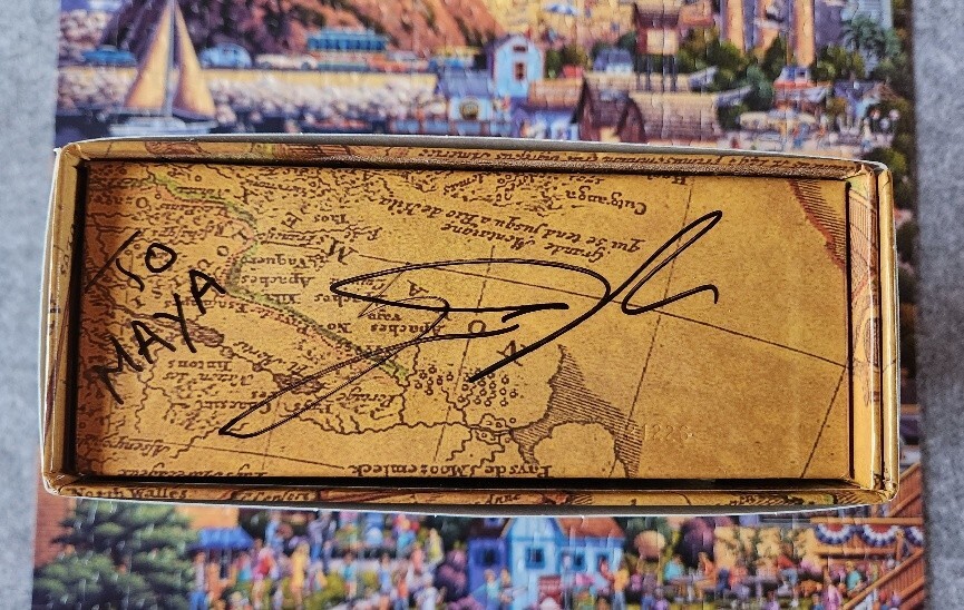 Dowdle Jigsaw Puzzle Morro Bay 500 Piece Box signed by Eric