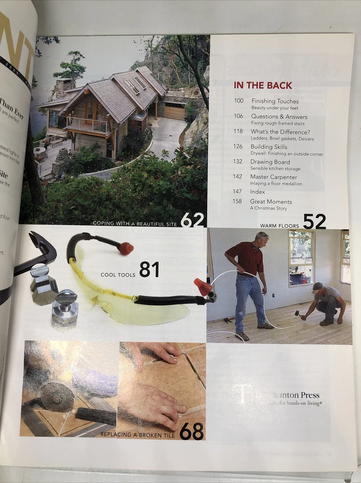 Taunton's FINE HOMEBUILDING Magazine JANUARY 2005 No. 168 Warm Floors & more - Image 2 of 4