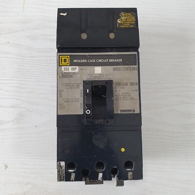 SQUARE D KA36200 GEFORMTES GEHÄUSE UNTERBRECHUNGSSCHALTER 200AMP 3P - S4
