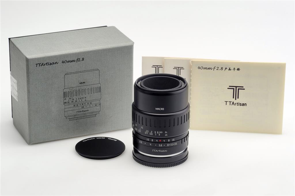 Ttartisan 2.8/40mm Black Macro F.M4/3 Mft Panas. Oly. Aps-c (1721492196)