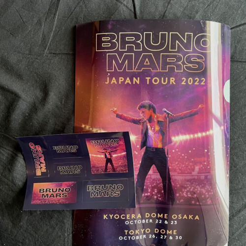 Bruno Mars 2022 Japan Performance VIP SS Seat Goods Bruno