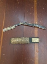 Geo Wostenholm & Son Straight Razor The Peerless Razor Etched Face Vintage READ
