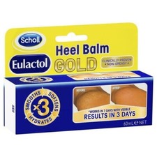 Scholl Eulactol Heel Balm Gold 60mL Non Greasy