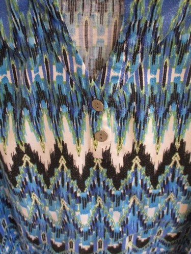 Women's Links Multicolor Blouse/Top 3/4 Sleeve Size: XL - Picture 6 of 6