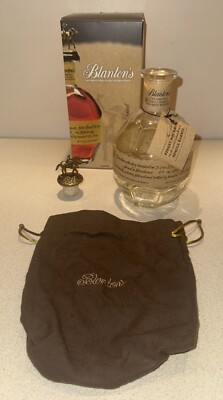 Blanton's Single Barrel Bourbon Whiskey Empty Bottle w/Cork Letter B + Bag + Box