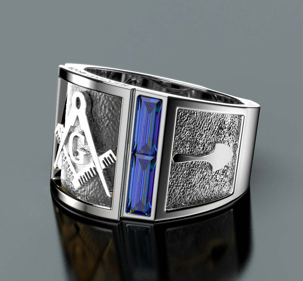 Anello Massonico D'argento|Anelli Da Uomo Di Alta Qualità - Foto 7
