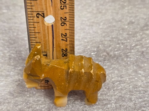 VINTAGE - CARVED - BROWN - ONYX - DONKEY FIGURINE - Picture 3 of 7