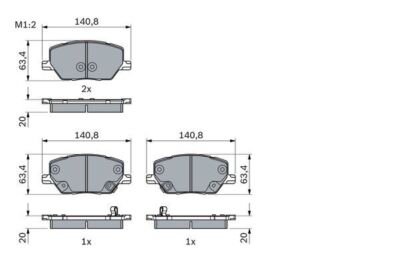 BOSCH Bremsbelag 0 986 494 941