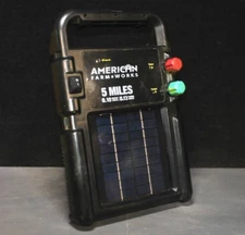 American Farm Works 0.1 Joule 5-Mile Solar-Powered Fence Energizer 
