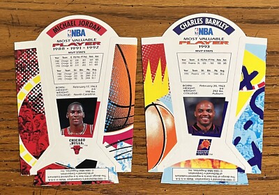 1993 McDonald's Michael Jordan & Charles Barkley MVP Fry Box - New