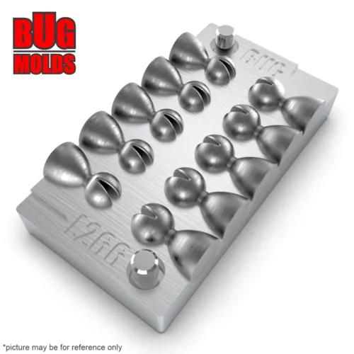Fishing Sinker Mold  Aluminium Fishing Mold Lure making Lead Molds  Split Shot 