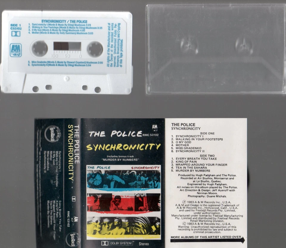 THE POLICE Synchronicity STING Every Breath You Take CASSETTE TAPE EXCLNT COND - Image 2 of 2