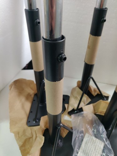 VIRCO ADJUSTABLE LEGS x4 Project Table Bench Chairs Solid Graphite & Charcoal - Picture 5 of 10
