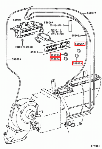 Genuine Hilux LN109 LN108 LN107 LN106 Dash Heater Fan Control Switch Knob x2 - Picture 19 of 20