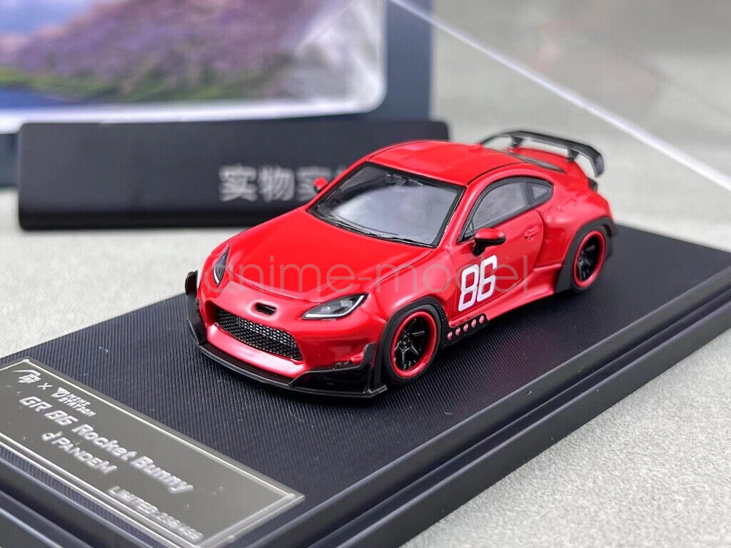 Fuji 1:64 Red GR86 Pandem ZN8 Racing Sports Diecast Metal Car | eBay