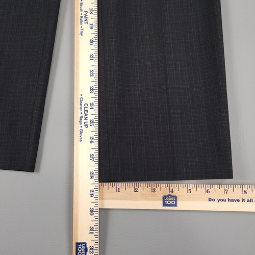 International Concepts Suit Mens Medium Slim Gray Plaid 2pc Blazer Pants 30X28 - Picture 19 of 21