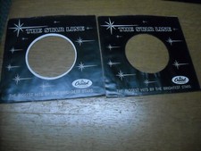 45 RPM COMPANY SLEEVES. ORIGINAL LOT OF 2 CAPITOL STAR LINE.