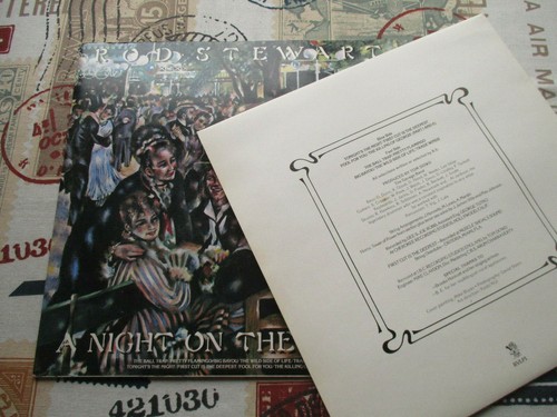 ROD STEWART A NIGHT ON THE TOWN ORIGINAL 1976 RIVA RECORDS STUDIO ALBUM VINLY LP - Picture 4 of 8