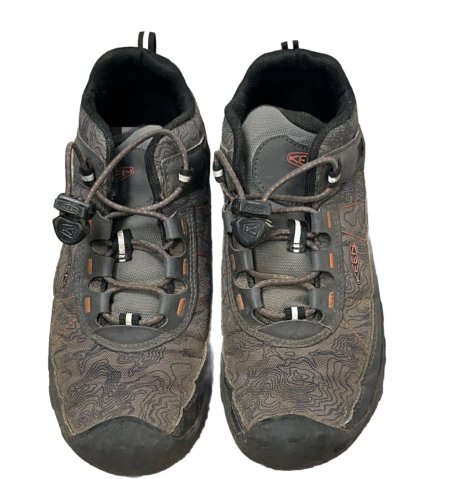 Keen Scarpe Escursionismo Riflettente Bungee Pizzo Marrone Targhee Ragazzo Ragazzo 3 Atletica