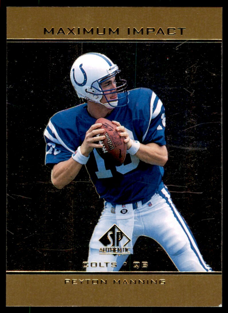 1998 SP Authentic Maximum Impact Peyton Manning RC Colts #SE11 *Noles2148*