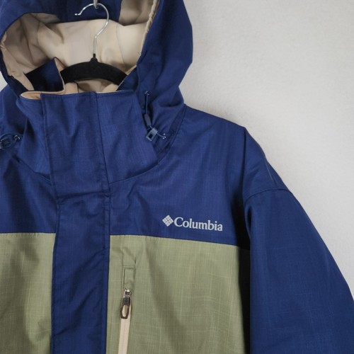 Columbia Coat Mens XXL Blue Omni Heat Omni Tech Insulated Hooded Outdoor Casual - Picture 2 of 14