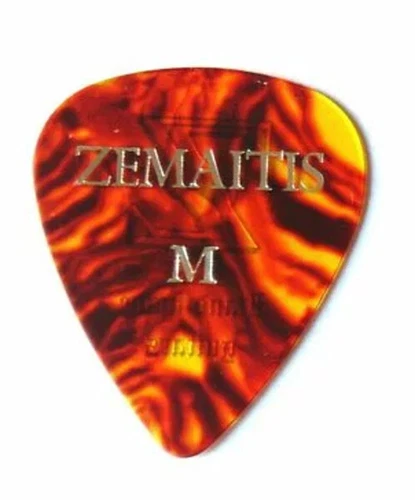 ZEMAITIS Pick Celluloid Teardrop ZP01 TD/MS Medium Shell x 10 picks