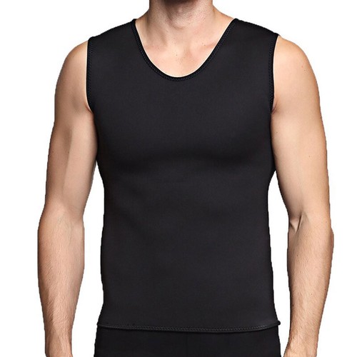 Fajas Para Hombres Men's Sweat Reductora Sauna Chaleco Tank Top Body Shaper Vest - Picture 11 of 20
