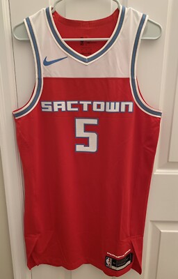 44+4 De Aaron Fox Authentic Procut Sacramento Kings City Edition Nike NBA Jersey
