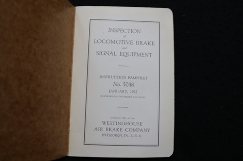 1912-1943 WESTINGHOUSE AIR BRAKE MANUALS - LOT OF 5 - O 3681 - Imagen 9 de 23