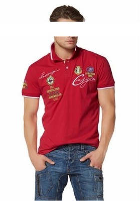 Cipo & Baxx Polohemd NEU Gr.L-XXXL Herren Trikot Rot Stretch Shirt C&B Slim Fit