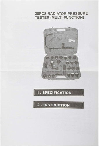 33PCS Radiator Pressure Tester Kit Coolant Vacuum Type Cooling System Adapters - Bild 9 von 9