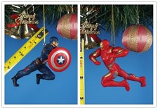 Decoration Xmas Tree Ornament Decor Marvel Civil War Captain America vs Iron Man