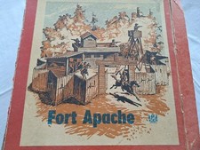 Vintage Fort Apache Holzspielzeug, ca. 50 Jahre alt.